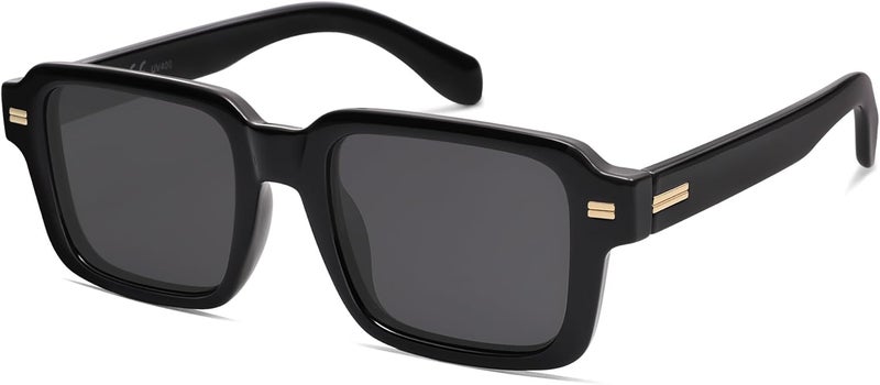 Sojos Trendy Square Polarized Sunglasses for Women Men, Retro Vintage Womens Mens Rectangle Shades SJ2345 - Image 1